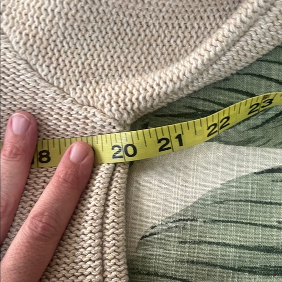 L.L. Bean Off-White 100% Cotton Sweater NWOT - Picture 5 of 8